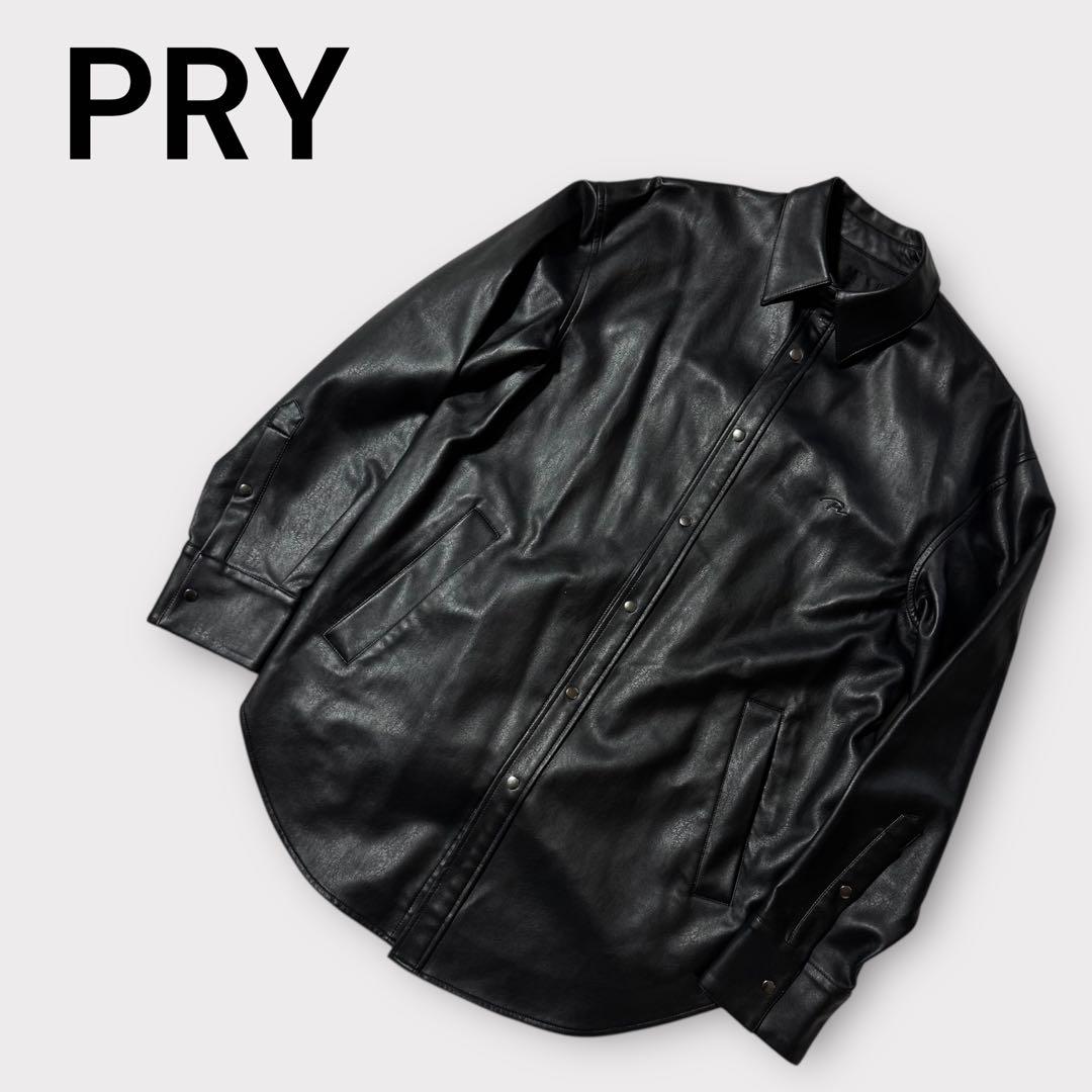 美品✨PRY シュウト オーバーサイズシャツジャケット ブラック 1