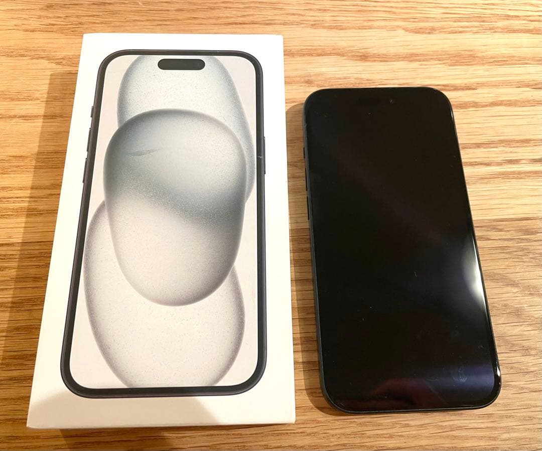 【美品】【訳有り】Apple iPhone 15 128GB ジャンク　ブラック