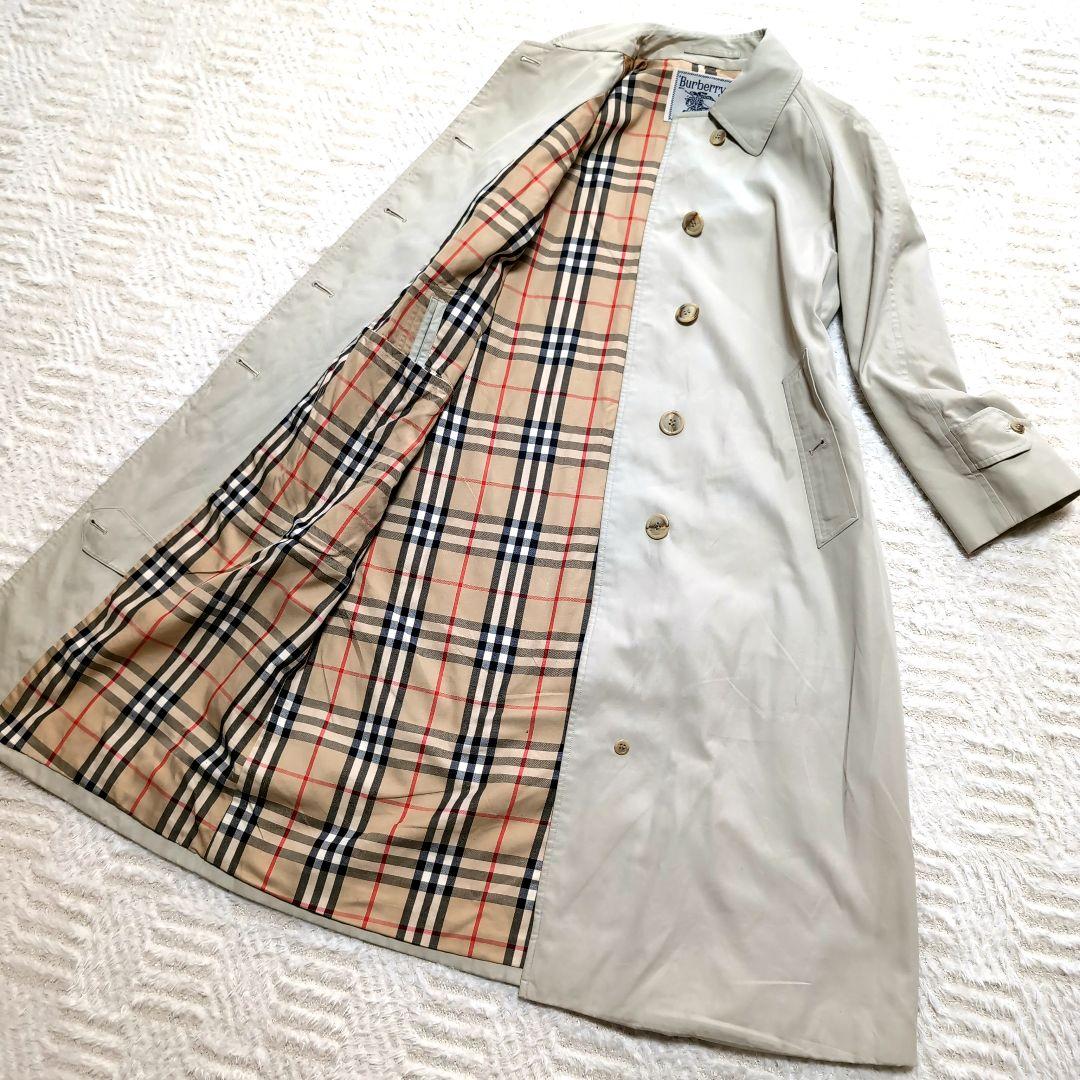 BURBERRYS バーバリーズ ステンカラーコート 裏ノバチェック アイボリー