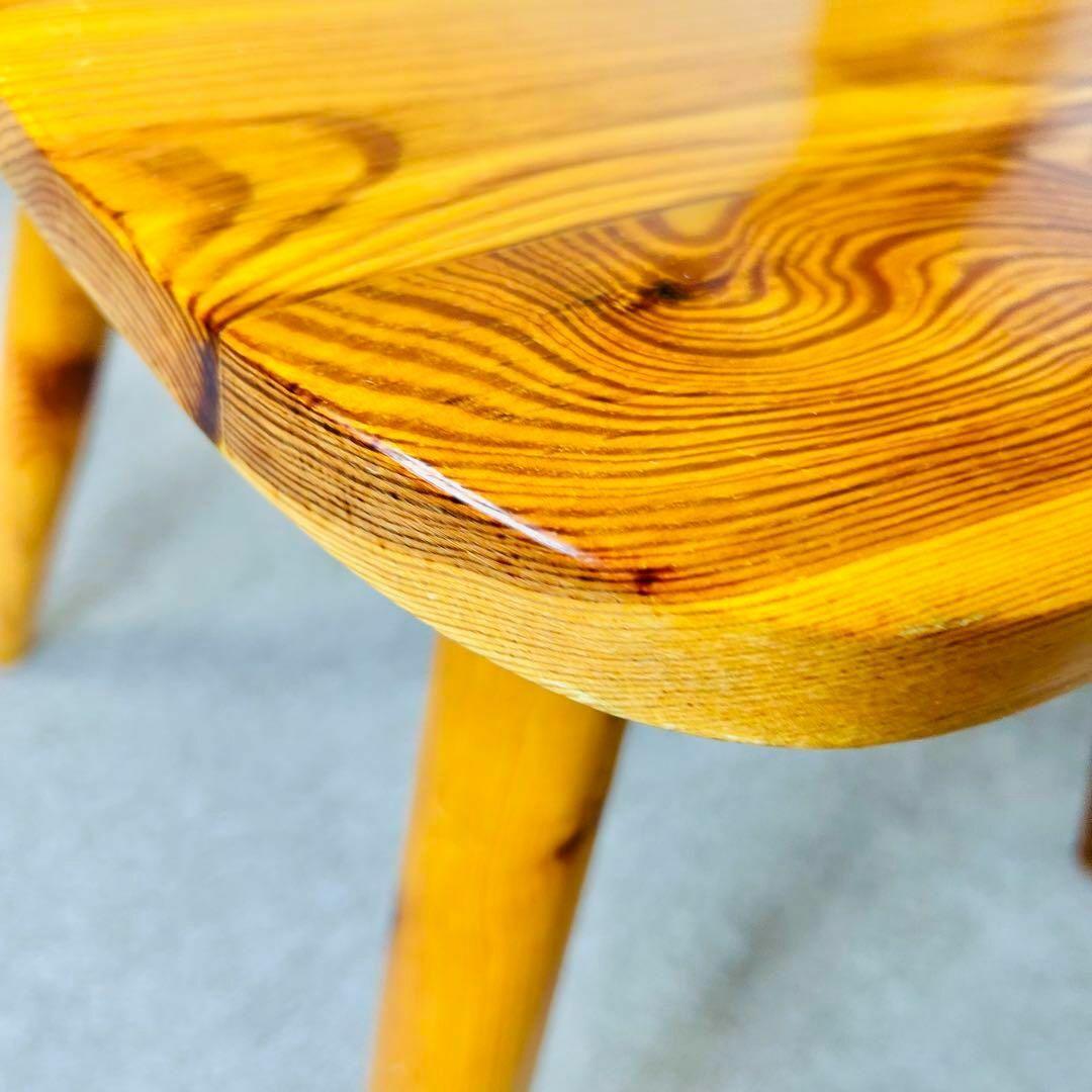 木製　ダイニングチェア　カントリー　無垢材　2脚セット　レトロ　デスクチェア