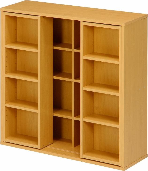 《新品・送料無料》ダブルスライドラック　ナチュラル　ＤＳ９０９０ＮＡ