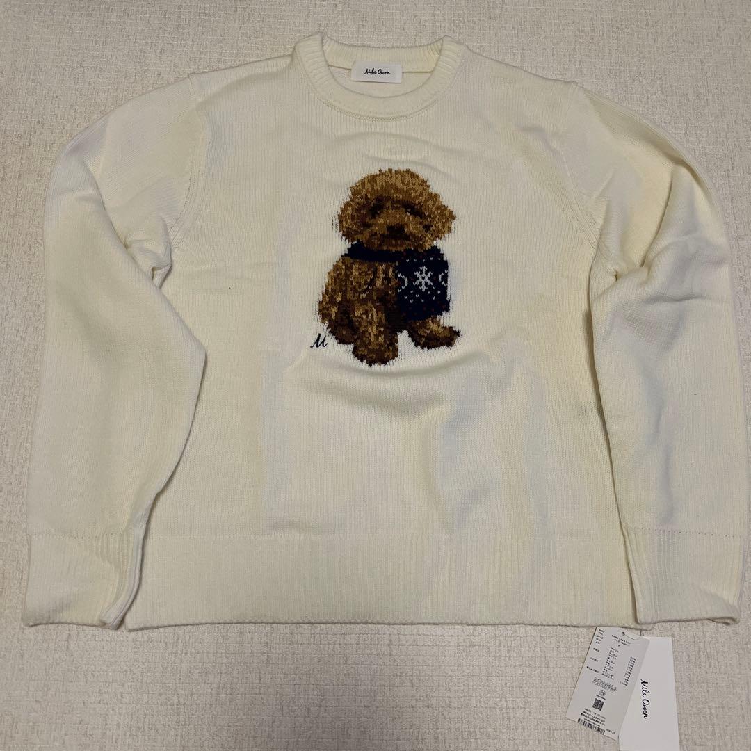 【新品未使用】Mila Owen ニット　白　フリーサイズ