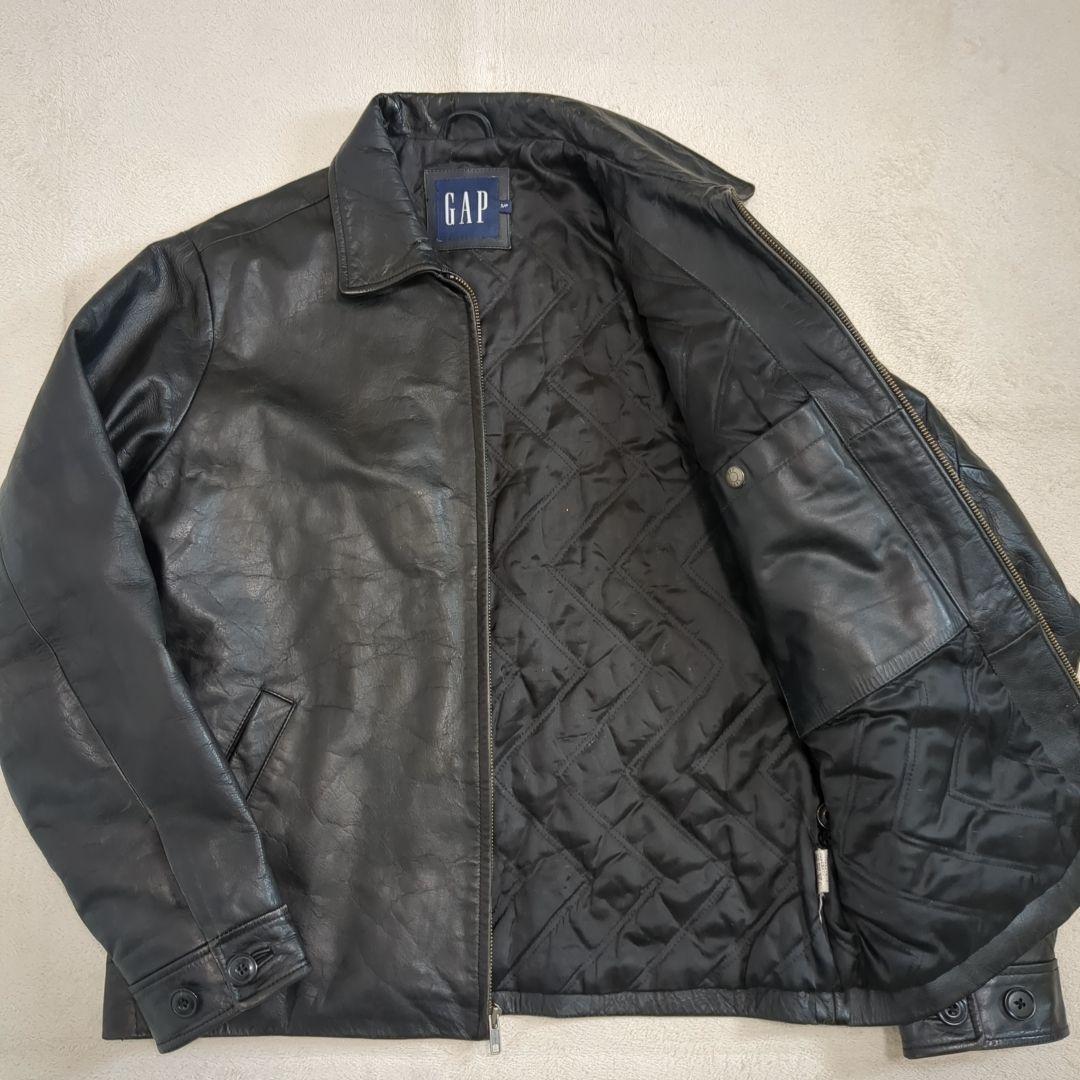 美品 オールドギャップ レザージャケット ブルゾン 牛革 Sサイズ ブラック