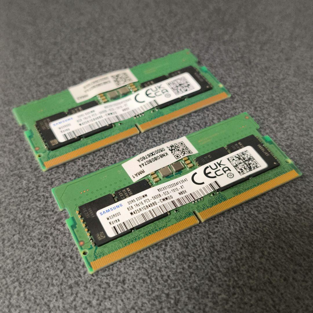 メモリ　パソコン　8GB×2　16GB　DDR5　5600