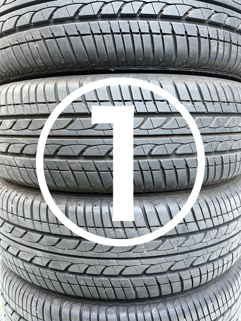 ①バリ溝　送料無料！185/60R16 ブリヂストン　エコピア