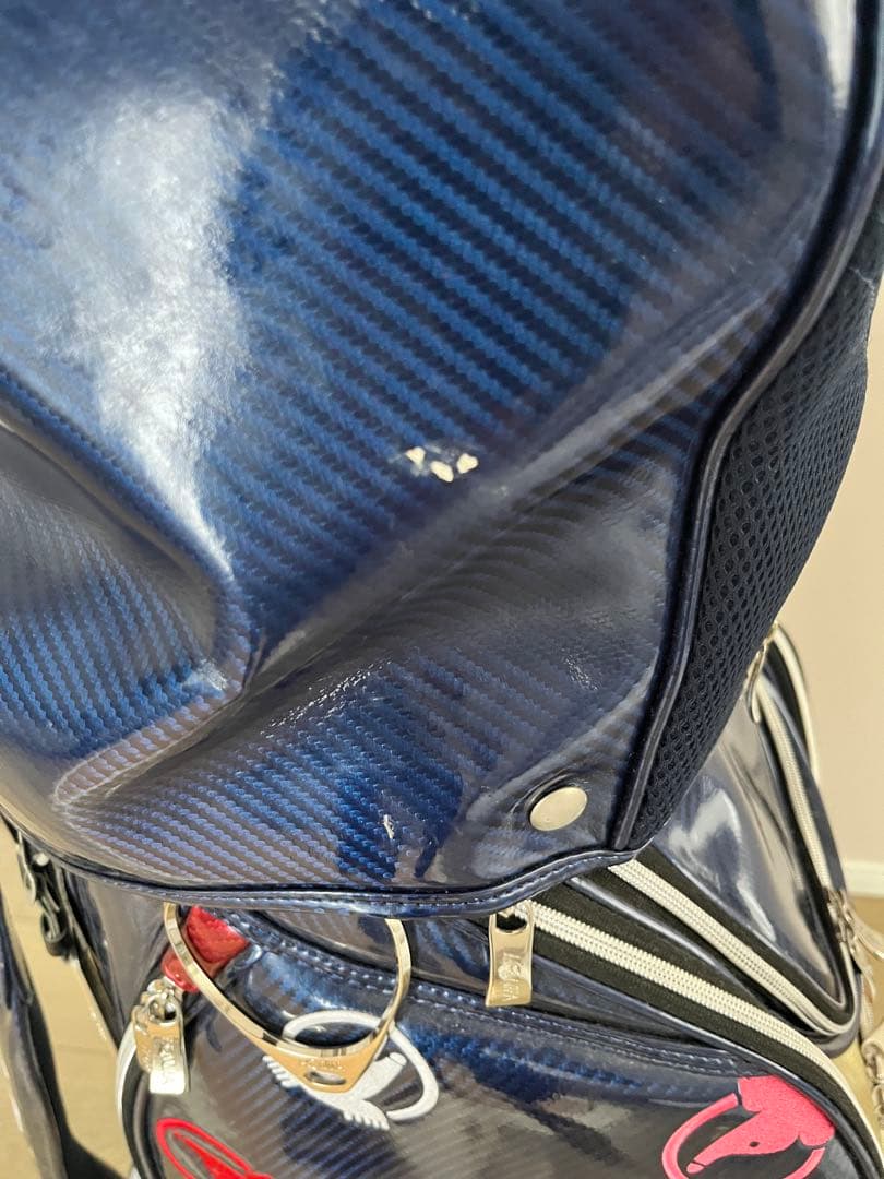【中古】HONMA ゴルフバッグ・キャディバッグ ネイビー
