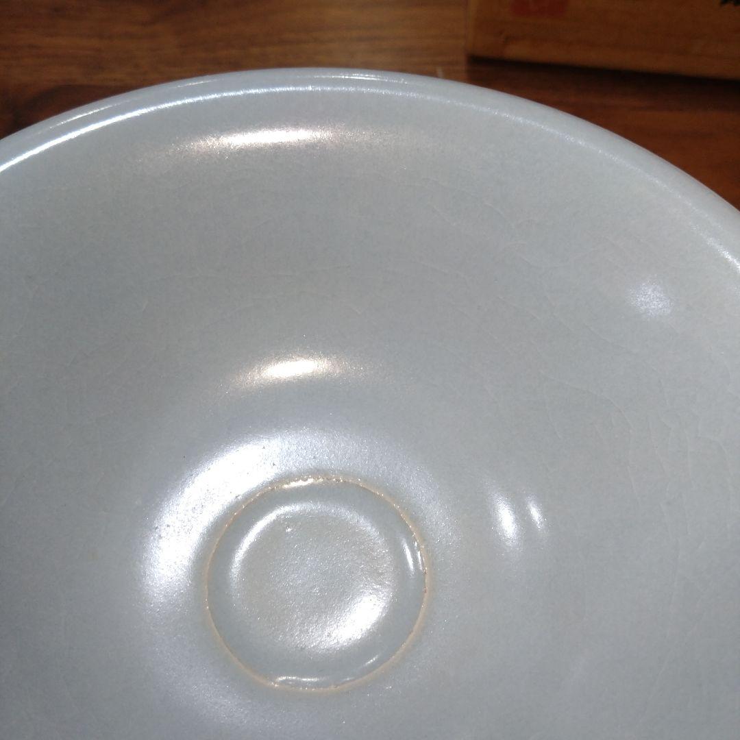 人間国宝　中島宏　青白磁茶碗　共箱