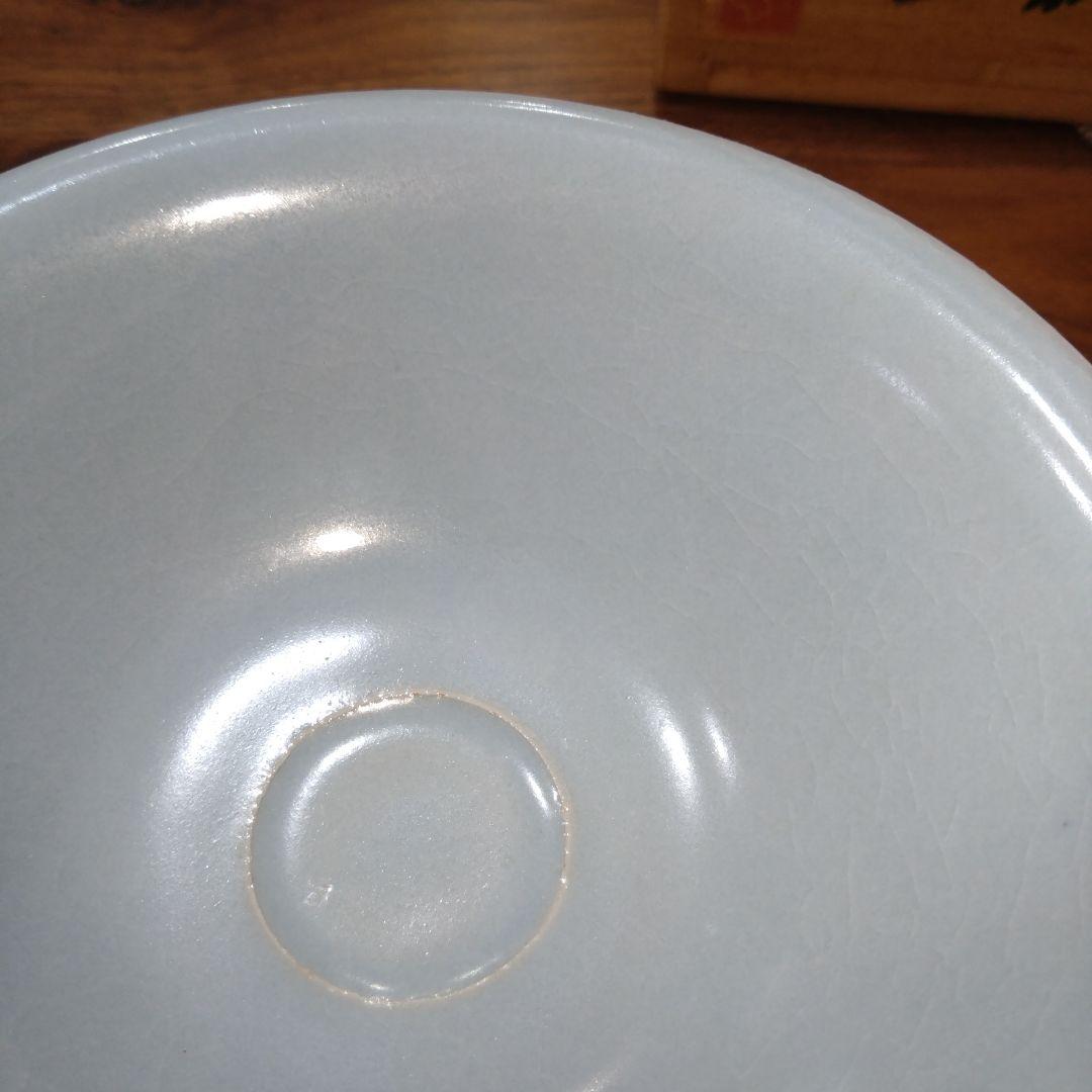 人間国宝　中島宏　青白磁茶碗　共箱