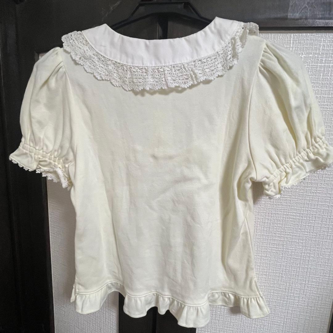 BABY ベイビー パステルカラー丸衿プルオーバー イエロー ブラウス ロリータ