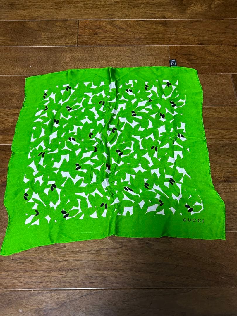 GUCCI シルクスカーフ グリーン