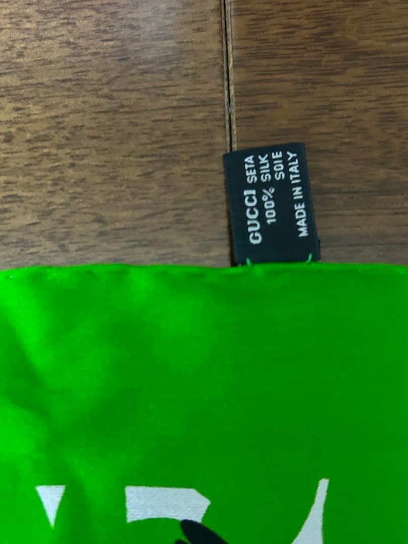 GUCCI シルクスカーフ グリーン