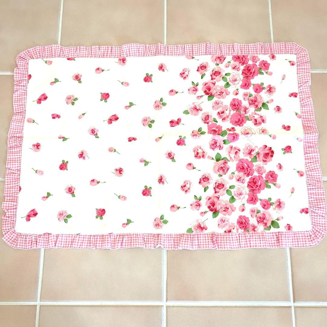 ローズ柄　布団カバー4点セット