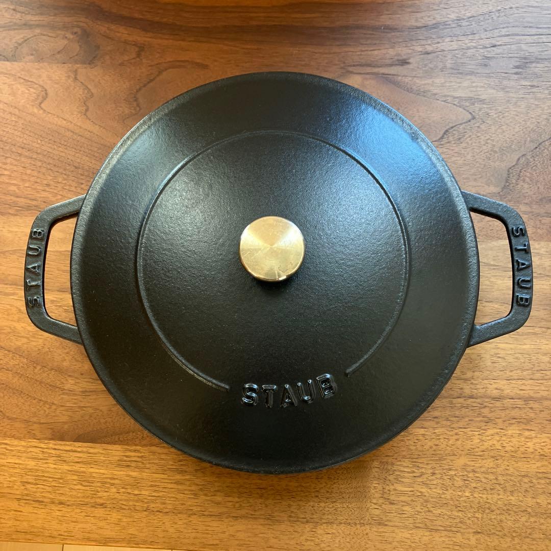 ストウブ staub ソテーパン 24cm ブラック　ロットナンバーあり