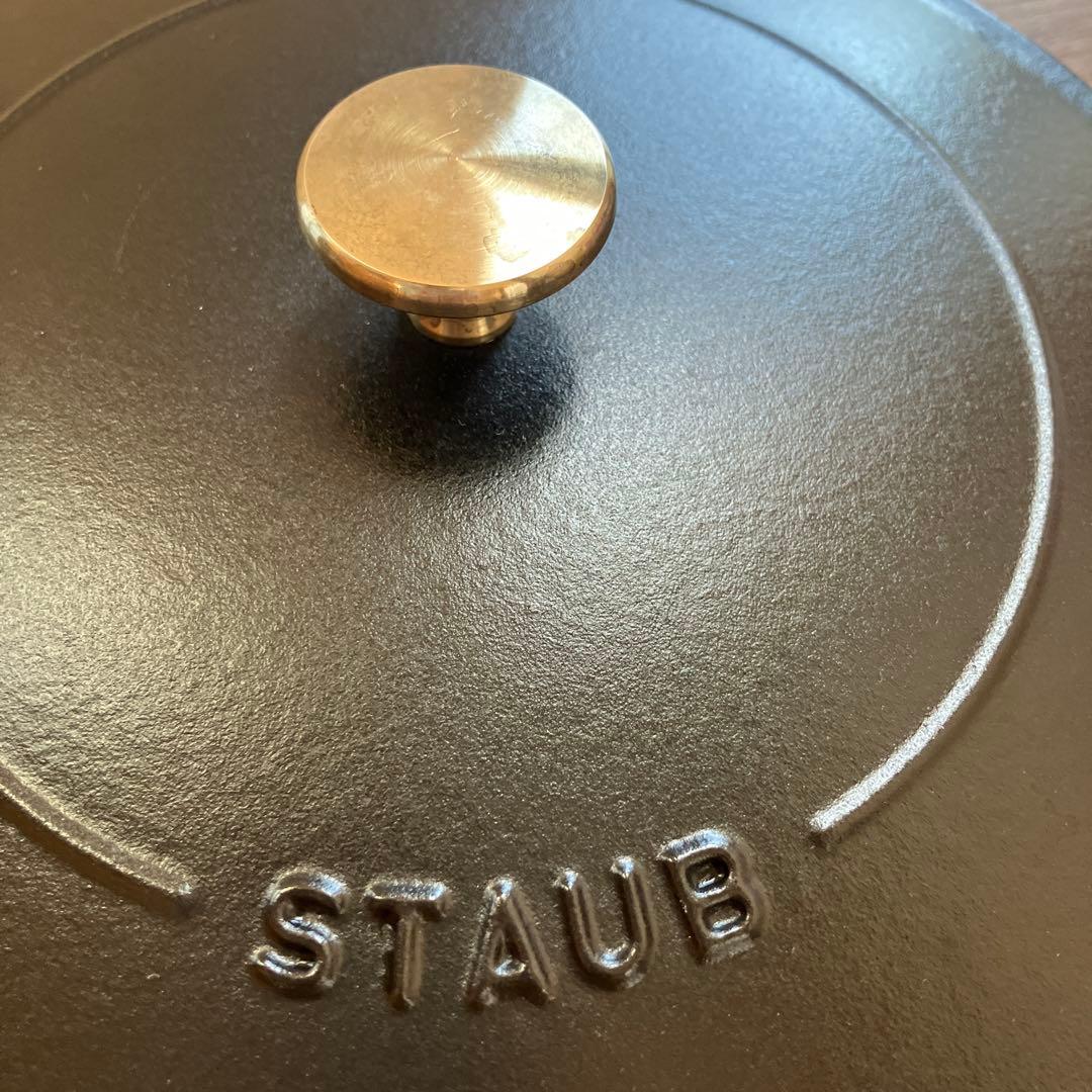 ストウブ staub ソテーパン 24cm ブラック　ロットナンバーあり