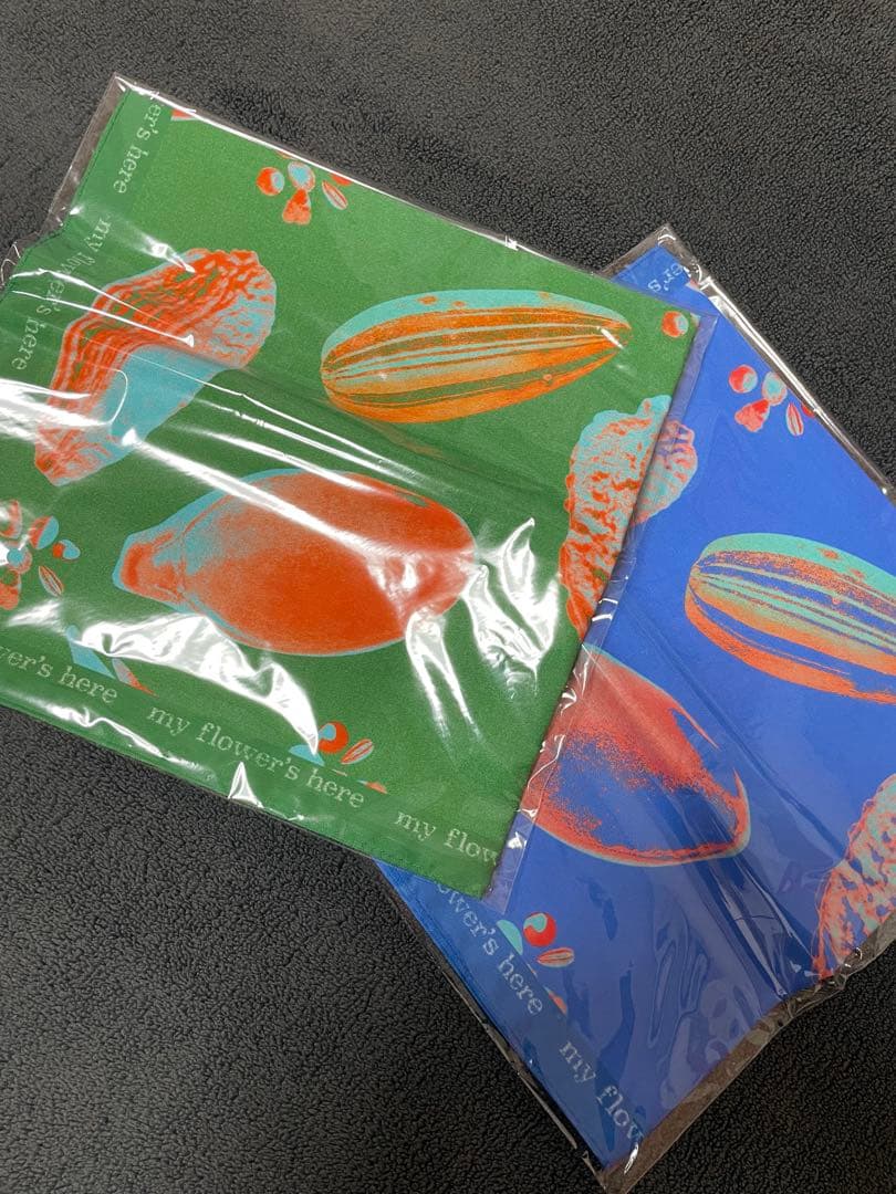 【新品、未開封】藤井風 花バンダナ　セット （ブルー、グリーン）
