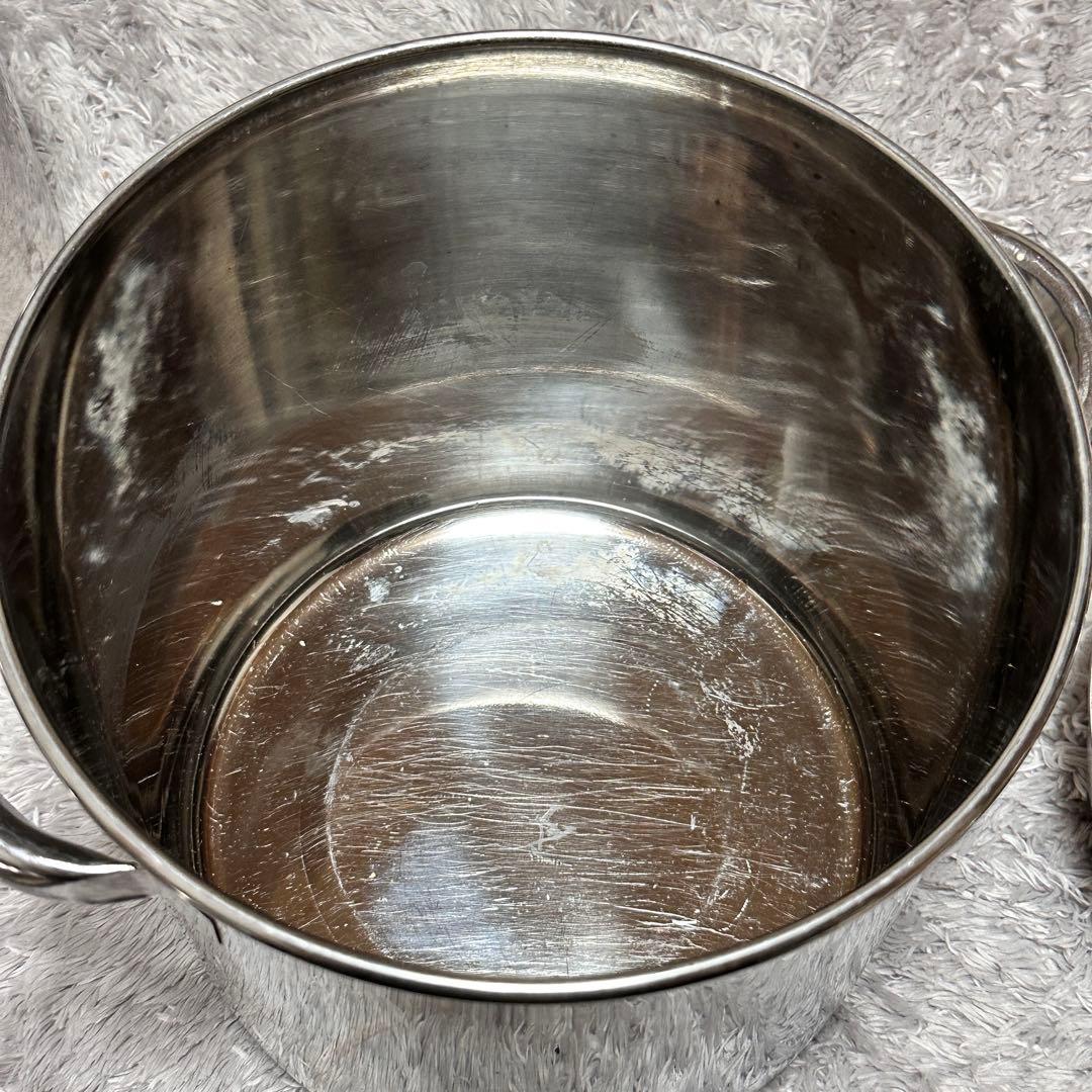 業務用 ステンレス 寸胴鍋 蒸し器 4個セット 大中小