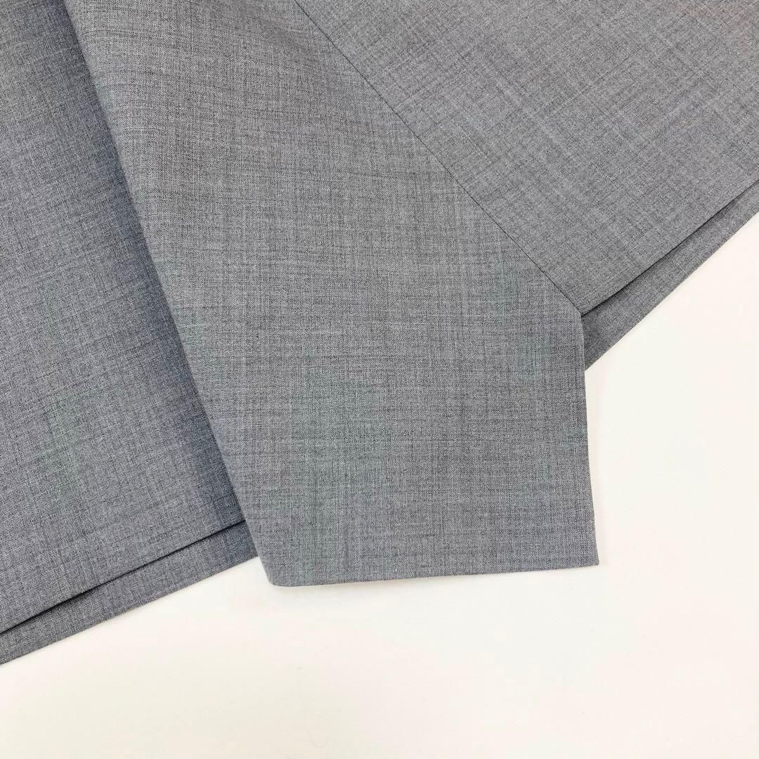 Y's BUTTON DESIGN RAPPED SKIRT グレー1