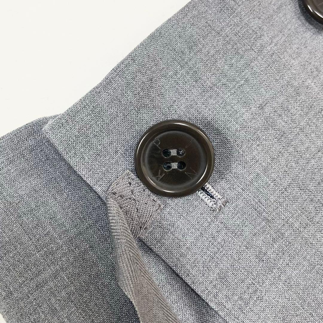 Y's BUTTON DESIGN RAPPED SKIRT グレー1