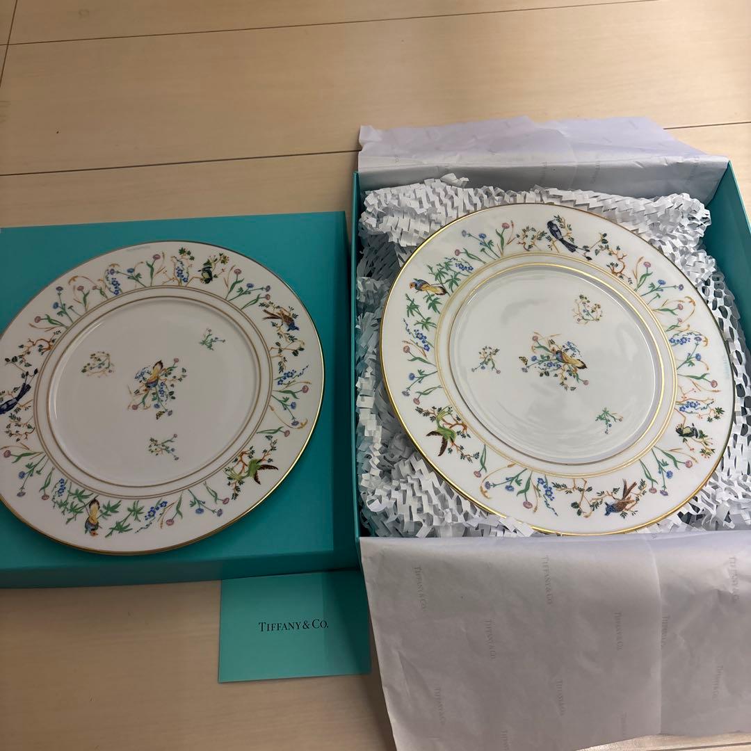 新品 Tiffany & Co. ティファニー ジャルダン皿 約22cm 2枚