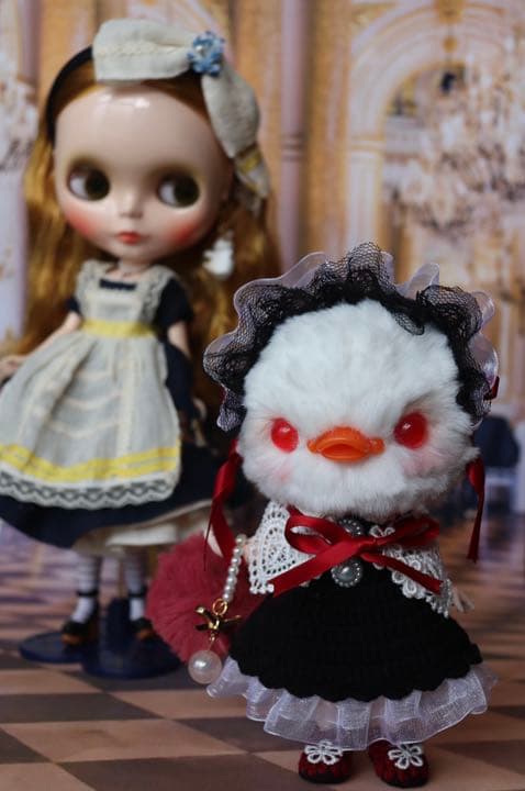 創作ドール　可動ボディ　アヒルちゃん　人形　ブライス　友達　アートドール