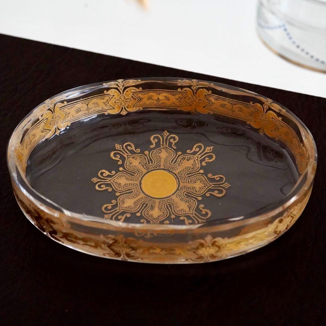 希少 オールドバカラ エナメル＆金彩 小物入れ★シュヴァリエ作品BACCARAT