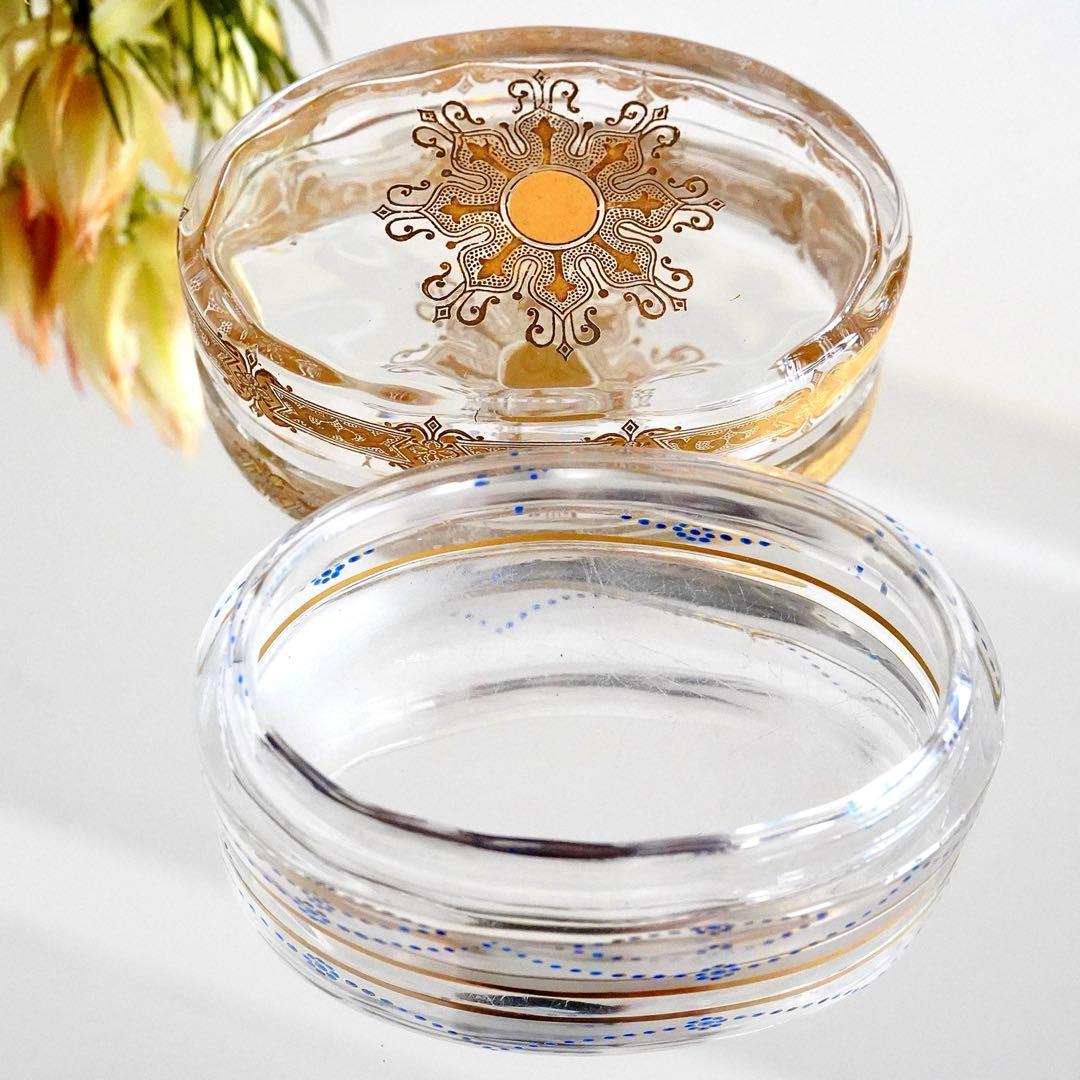 希少 オールドバカラ エナメル＆金彩 小物入れ★シュヴァリエ作品BACCARAT