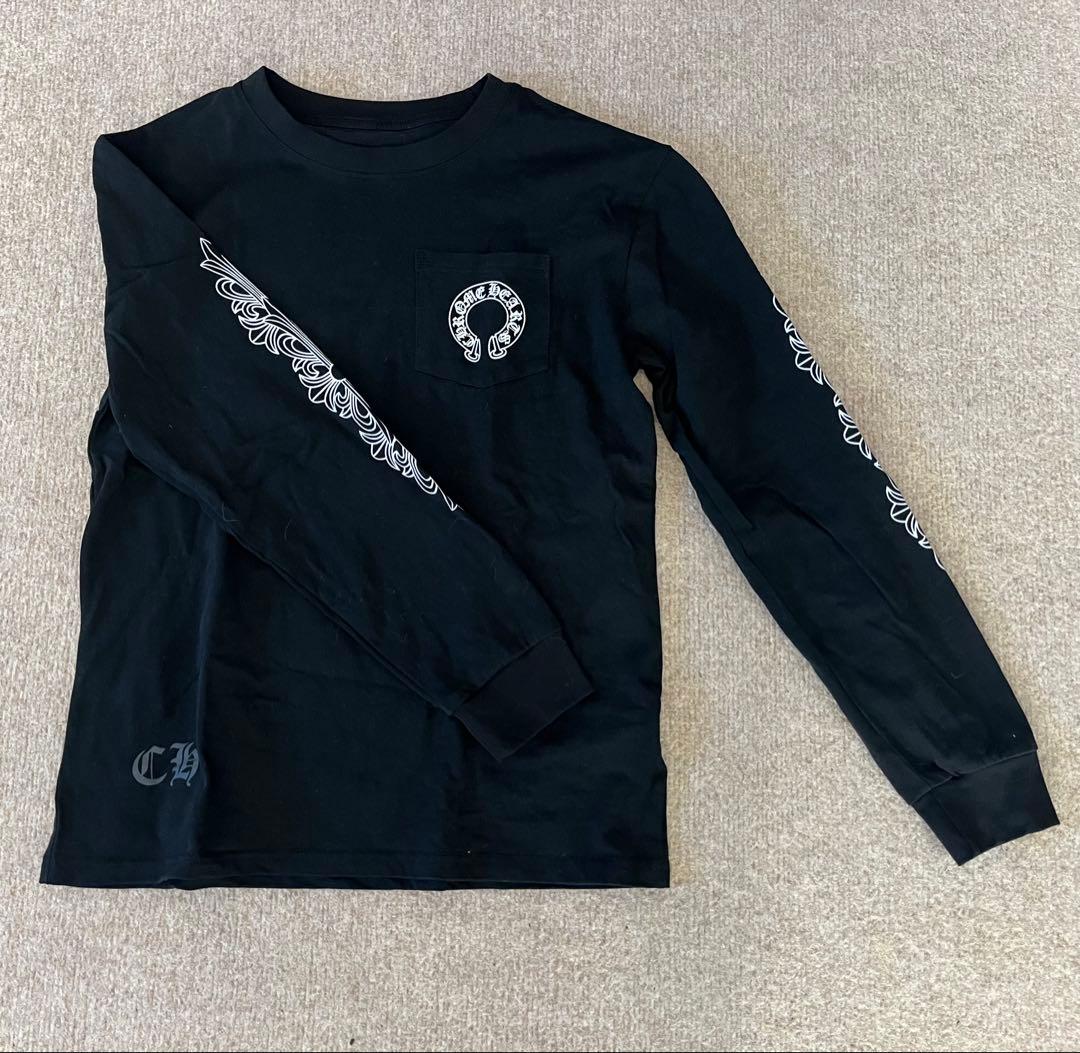 Chrome Hearts ブラック長袖カットソー