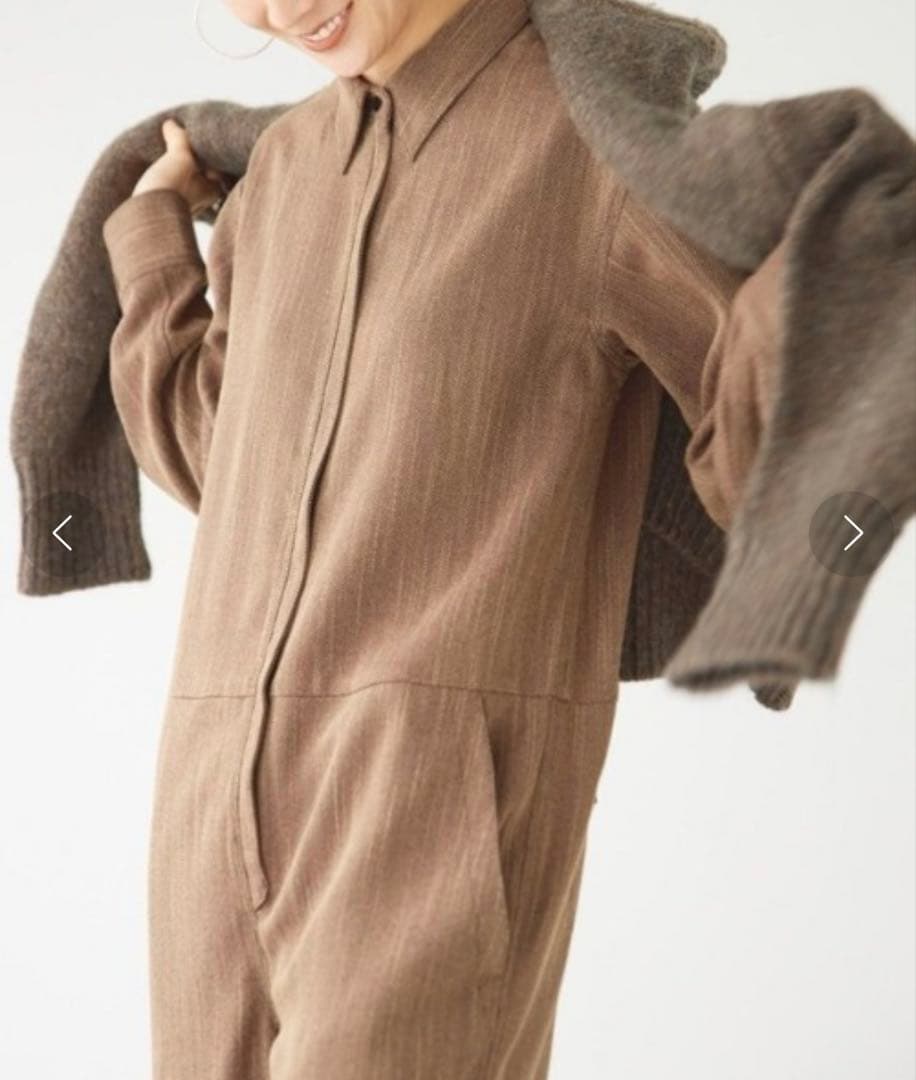 todayful ヘリンボーン シャツ コンビネゾン　トゥデイフル