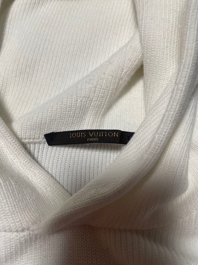 Ree　美品　Louis Vuitton ホワイト ニットパーカー　メンズ
