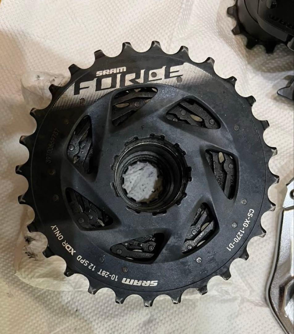 sram etap 12S グループセット　クランクセットとカセットはforce