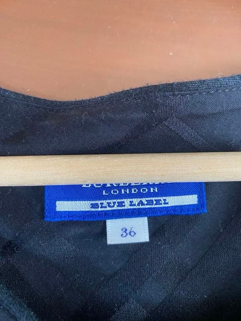 【美品】バーバリーブルーレーベル　シャドウチェックワンピース