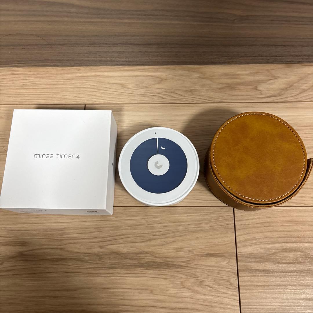 マイニータイマー 4minee timer4ミッドナイトブルー　ケース付