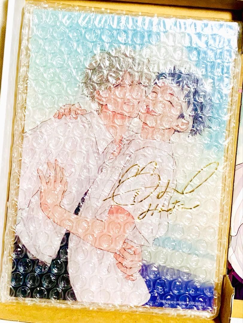 夏果てのアンノウン アクリルボード 鈴丸みんた先生 箔押し複製サイン入り