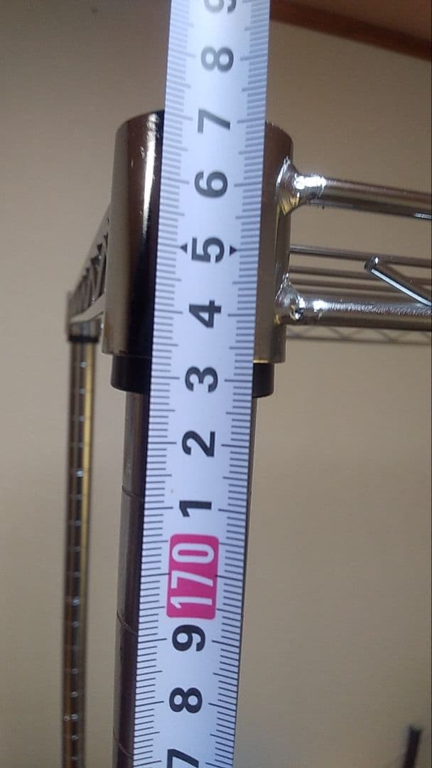 メタルラック 177×90×46 4枚➕ハーフ板 サイドバー　キャスター送料込