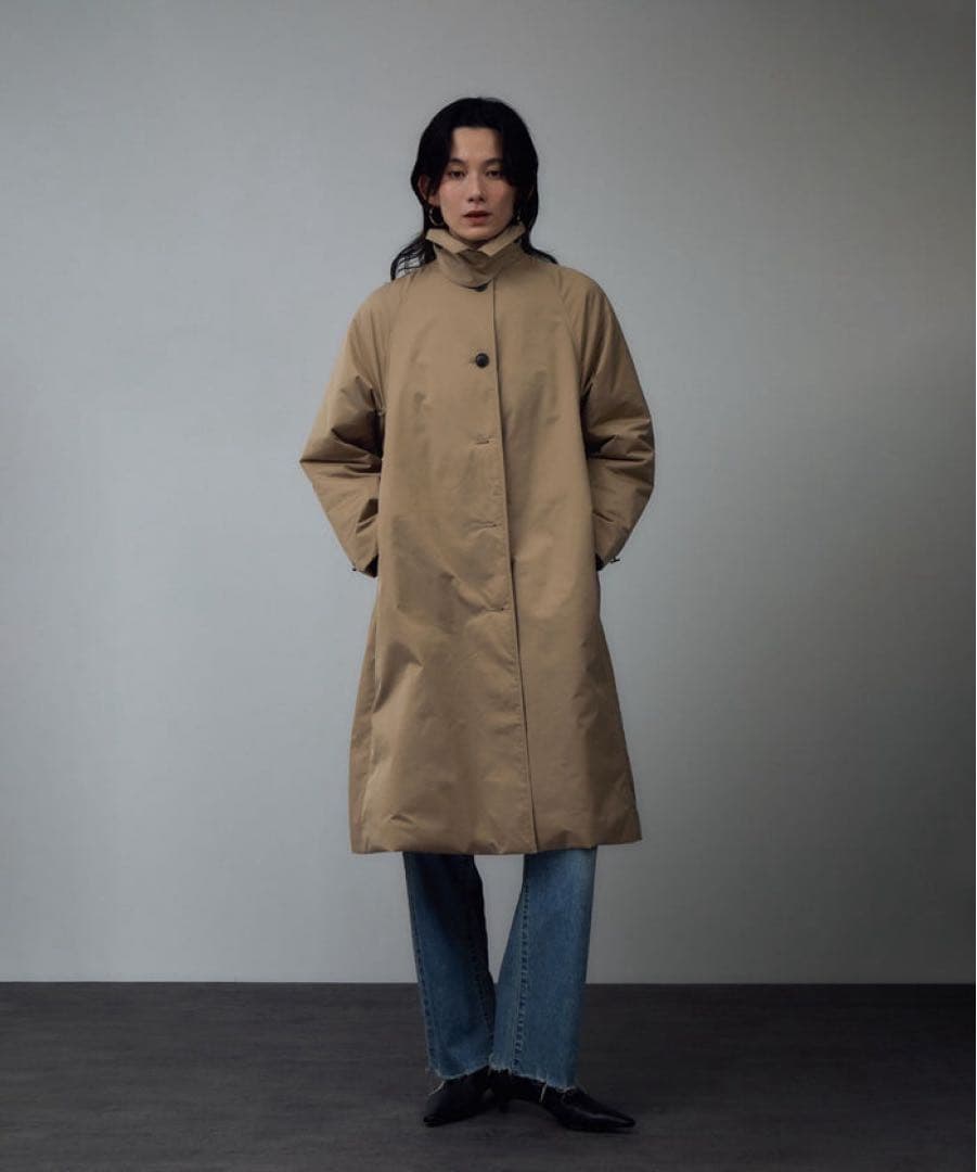 サロンアダムエロペ　FURLO DOWNバルマカンコート / 撥水ファーロダウン