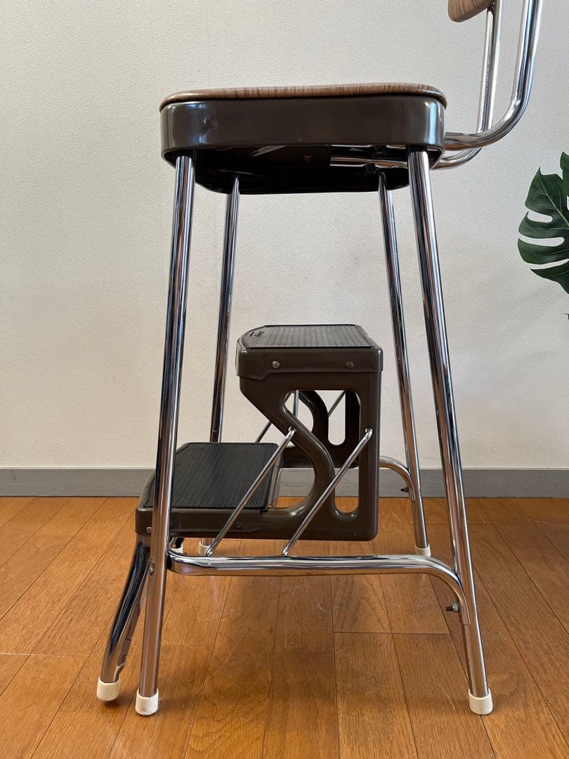 英国　ヴィンテージ　Prestige ステップチェア　ミッドセンチュリー　希少