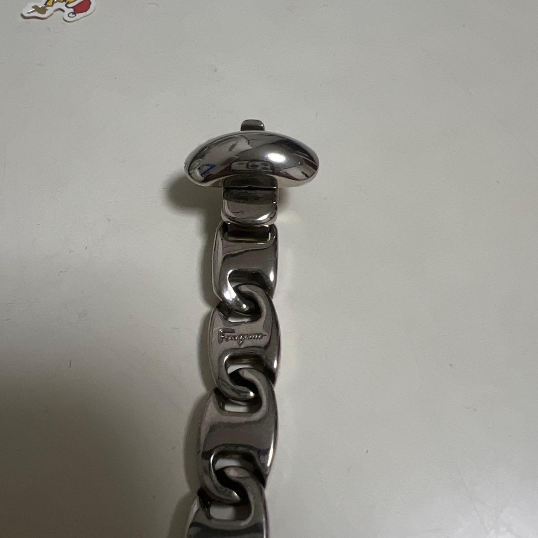 【YUuu】フェラガモ sv925チェーンブレスレット