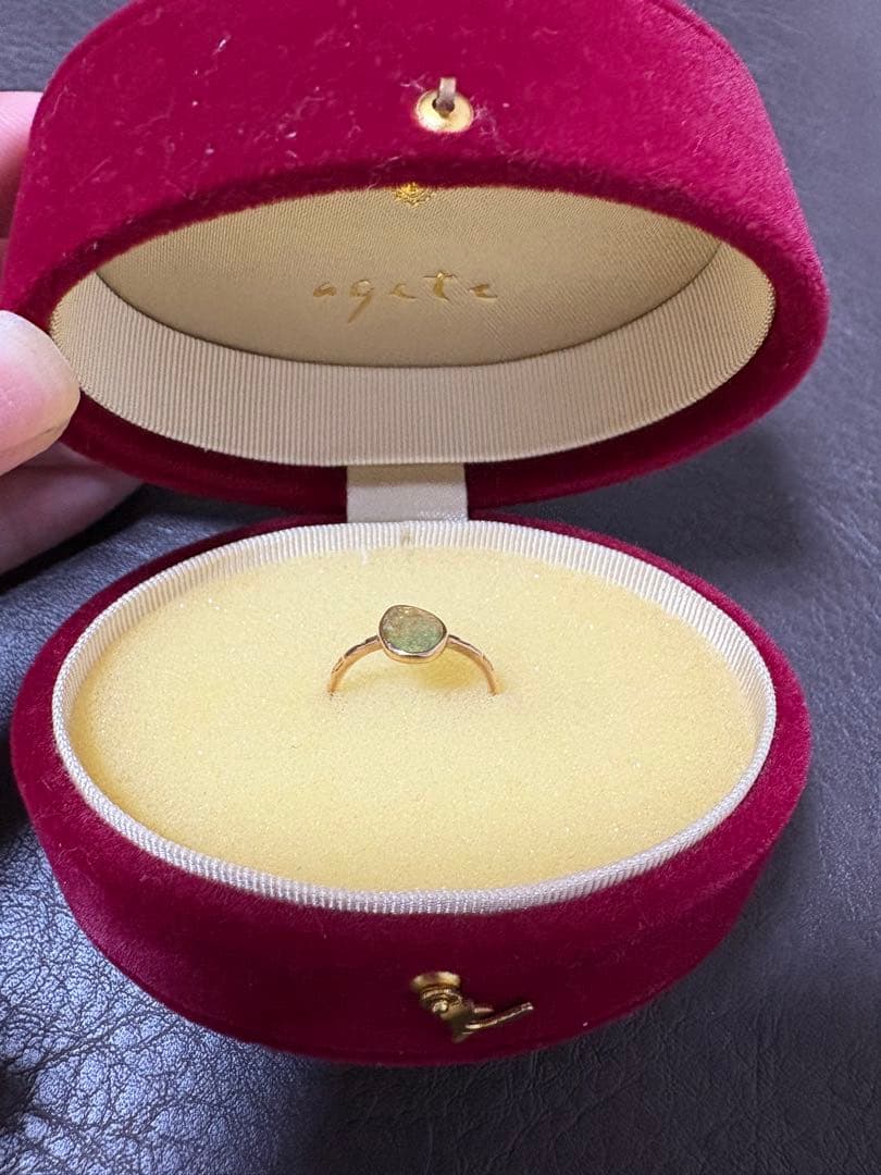 agete リング　ピンキーリング　５号