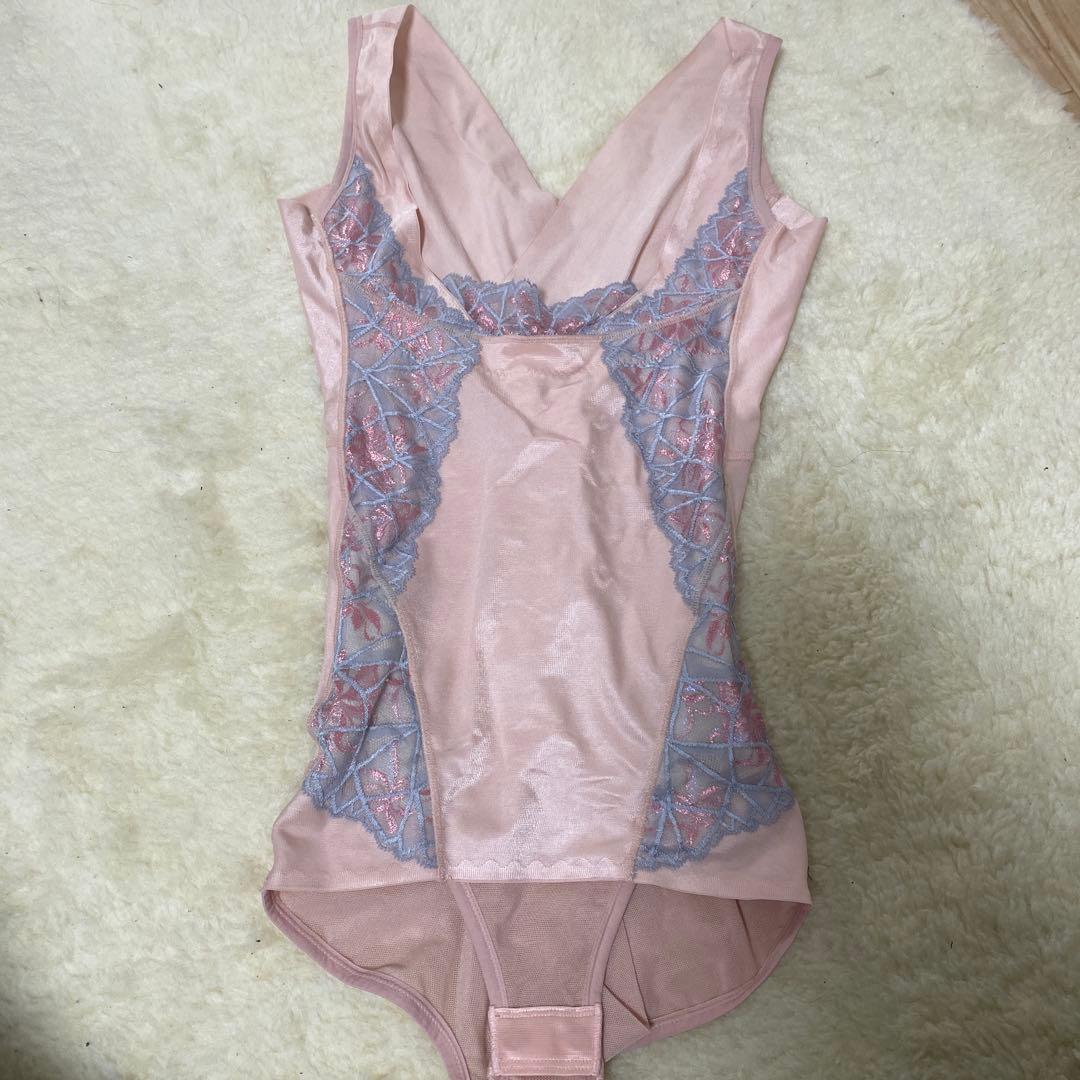 MARUKO ピンク レース ボディスーツ 70T