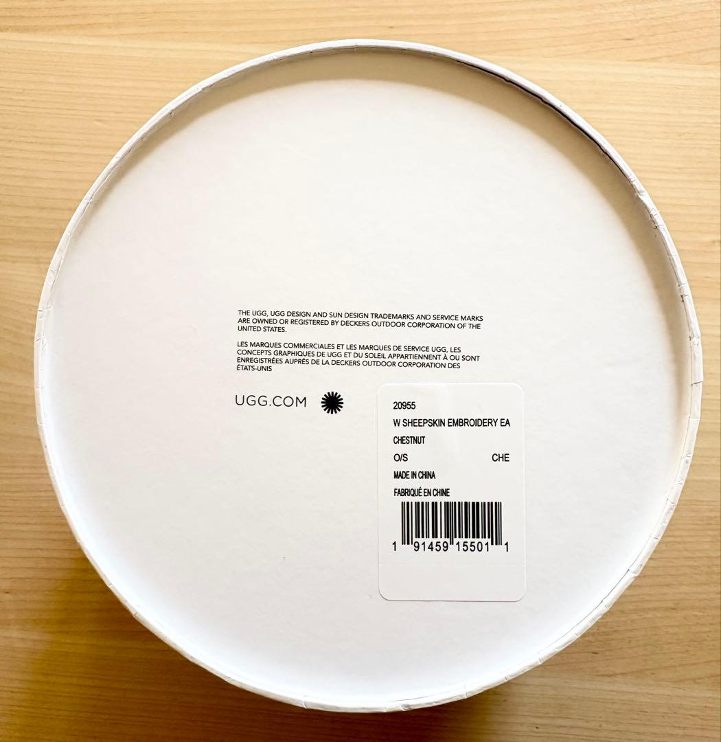 新品　UGG イヤーマフ チェスナット シープスキン