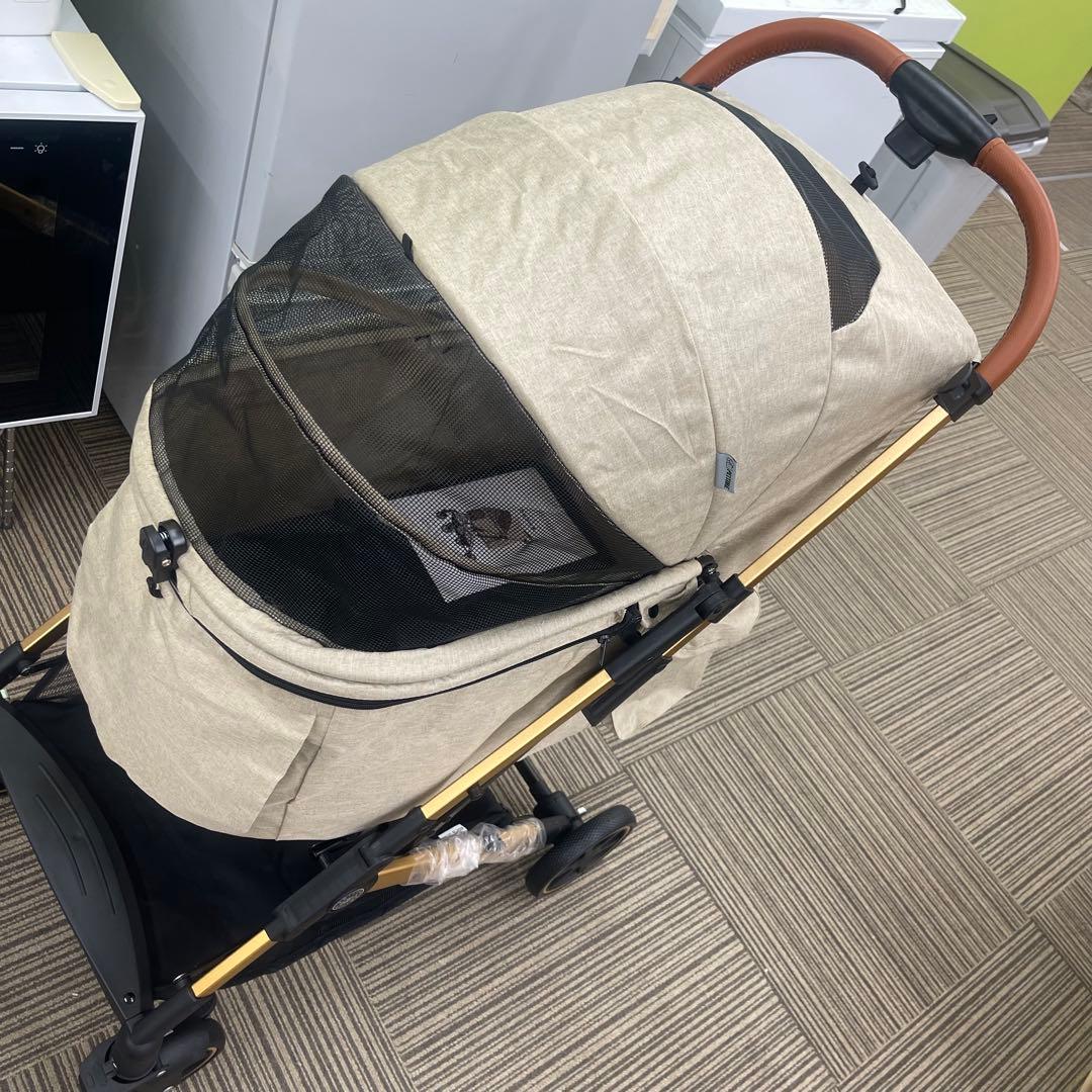 美品 ペットカート バギー 4輪 ワンタッチ 折り畳み 軽量 コンパクト