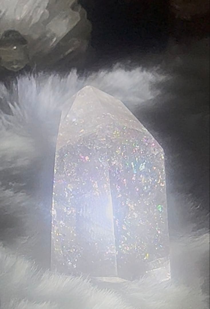 ピンクアゼツライト 虹あり Select by Amulet〜天然石〜