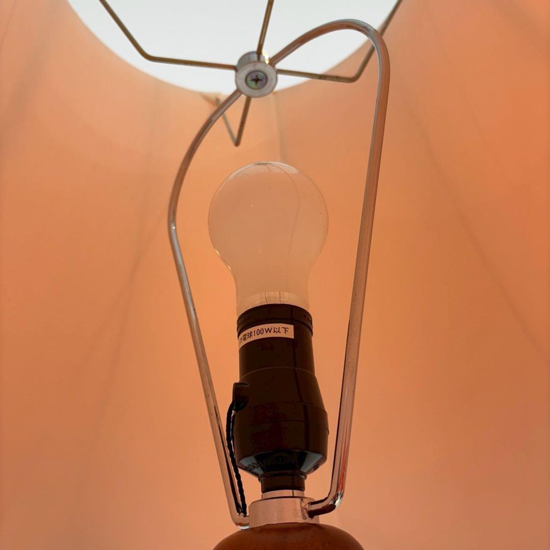 昭和レトロ ナショナル タッセルシェードランプ スタンドライト 木製 古道具