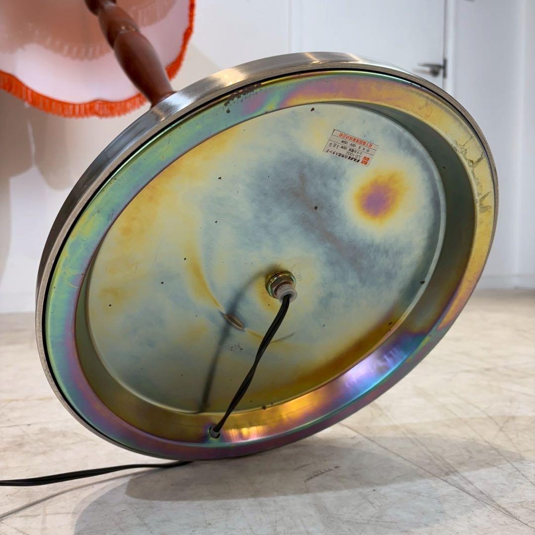 昭和レトロ ナショナル タッセルシェードランプ スタンドライト 木製 古道具