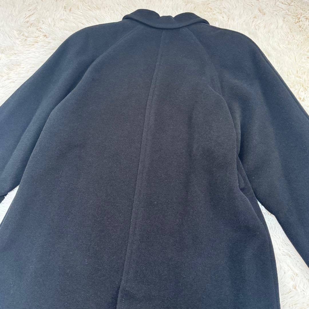 ワ*子様 HERNO ヘルノ チェスターコート ロング モヘア混 裏地スカーフ柄