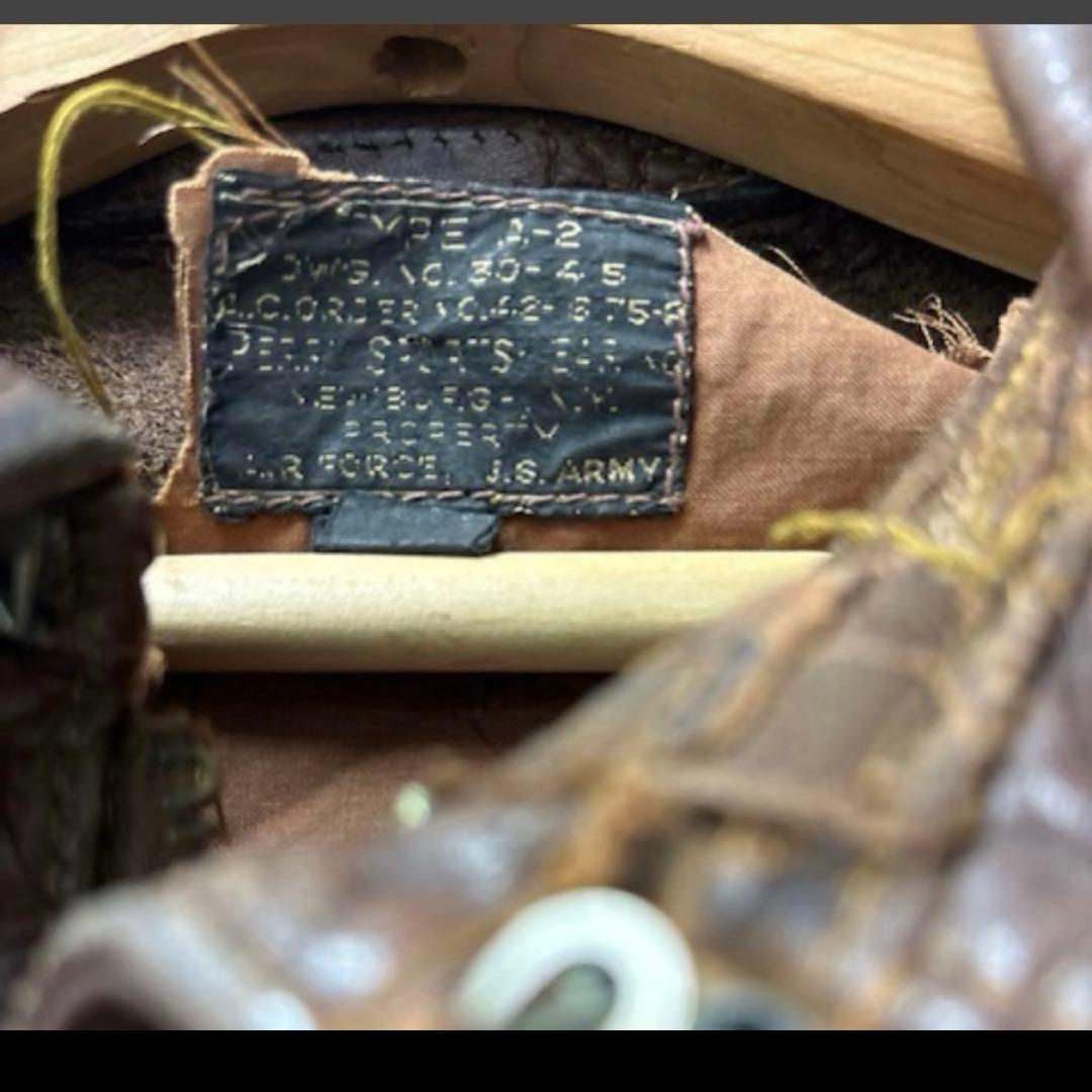 40s A2 フライトジャケット Perry WWII ビンテージ 米軍 実物
