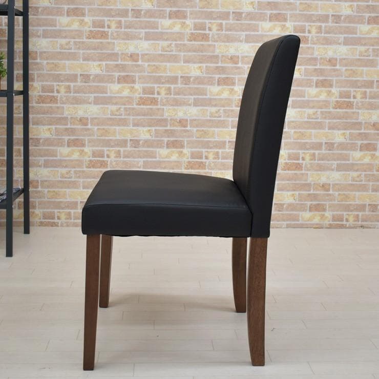 TR DC PV　6脚　ダイニングチェア　ブラック＊ブラウン　PVCレザー