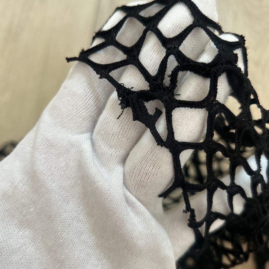 DRIES VAN NOTEN メッシュ ブラック トップス　重ね着