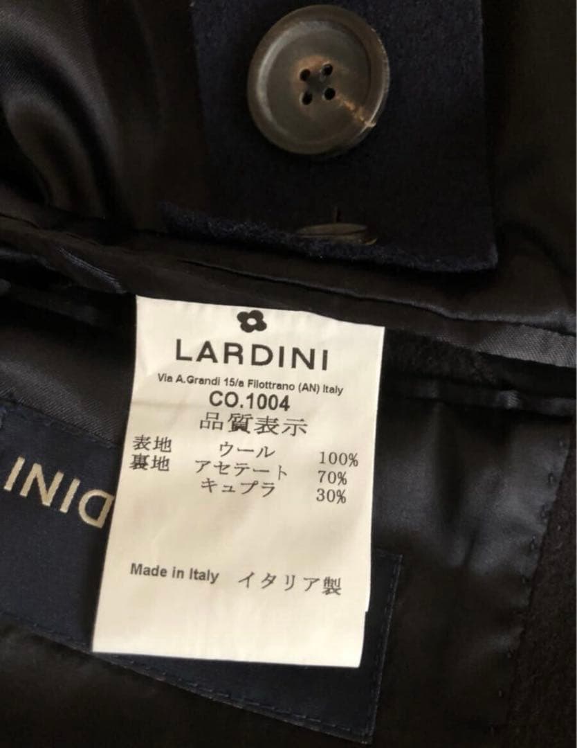 LARDINI ネイビー チェスターコート 46 ラルディーニ 未使用品