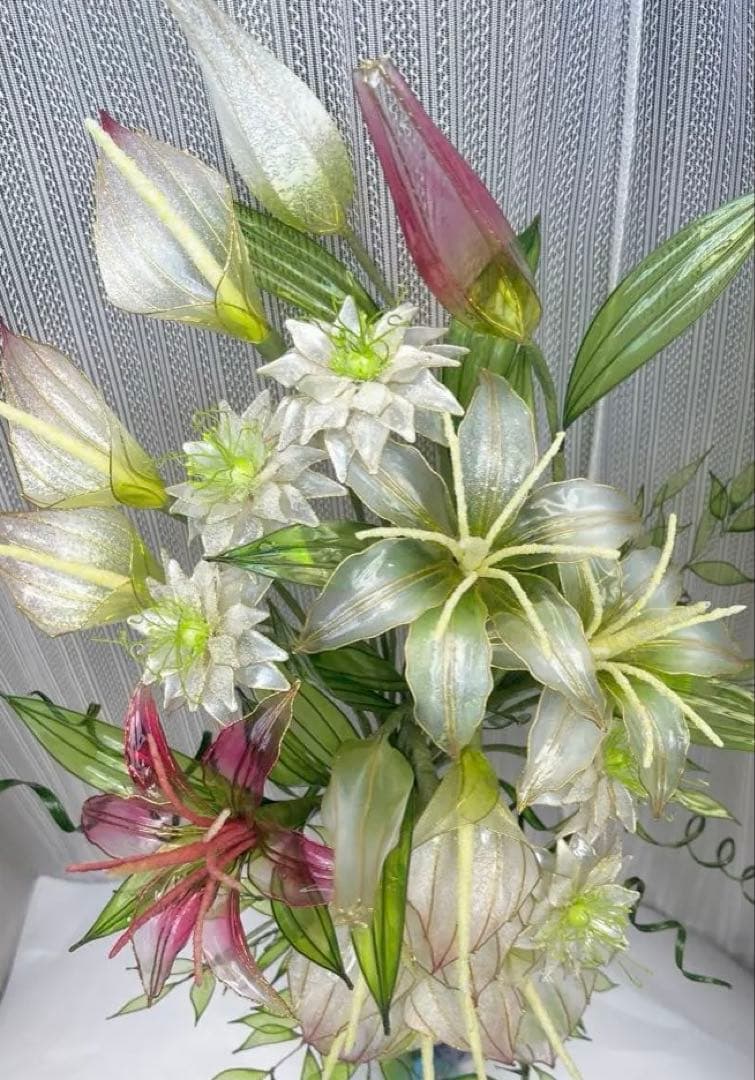 アメリカンフラワー　ディップフラワーNO.170（百合・カラー・ニゲラ）